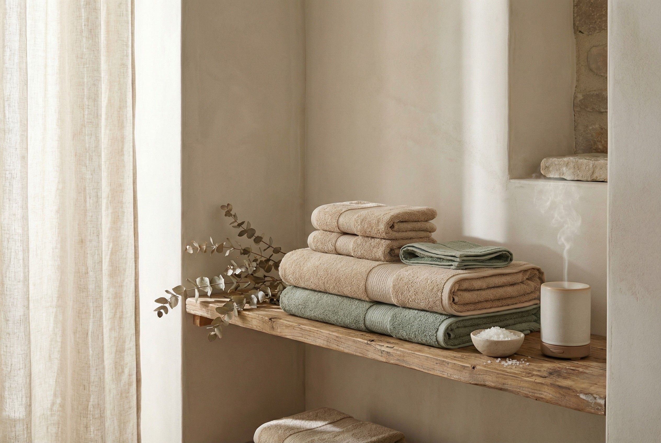 Spa Towels and Botanicals