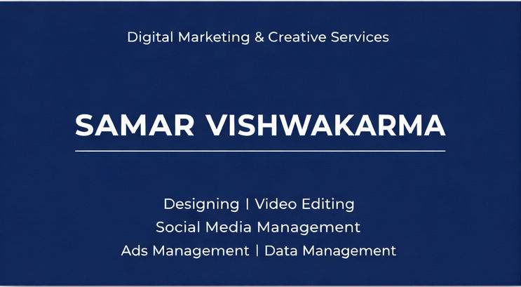 Samar Vishwakarma - Founder