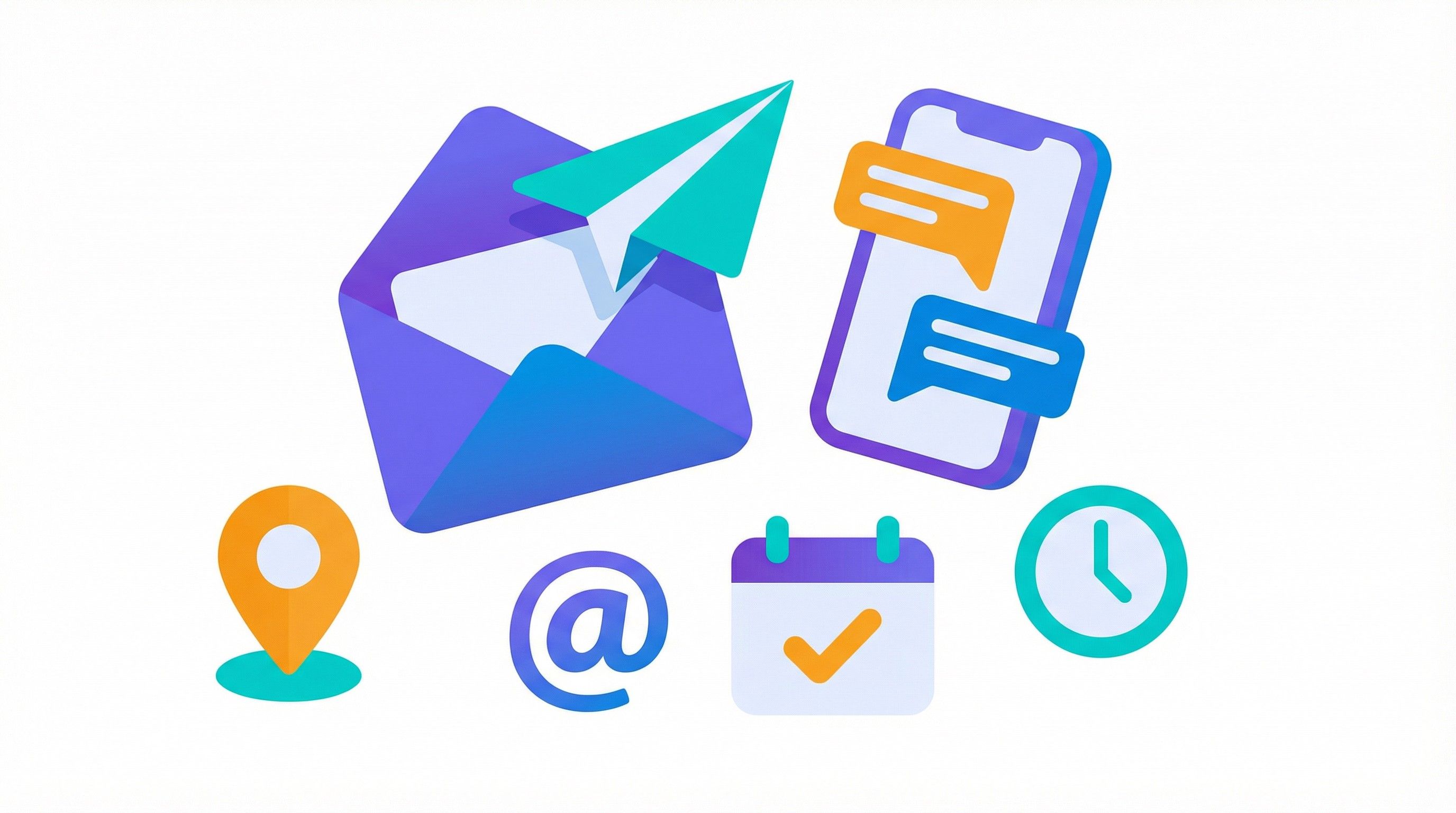 聯絡溝通概念插畫