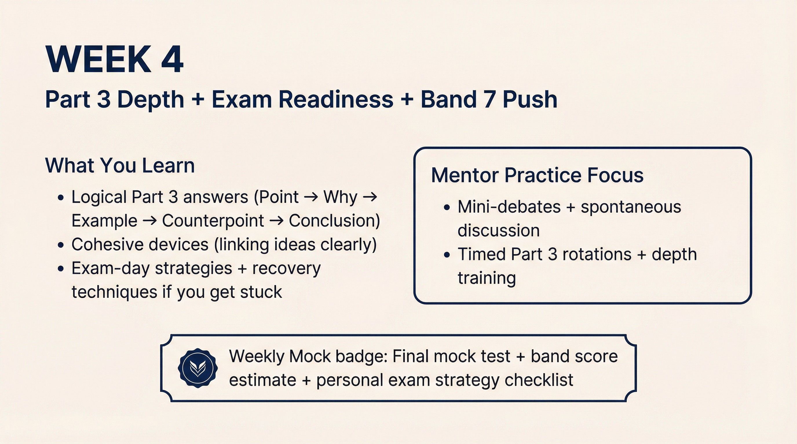 Week 4 - Part 3 Exam Skills