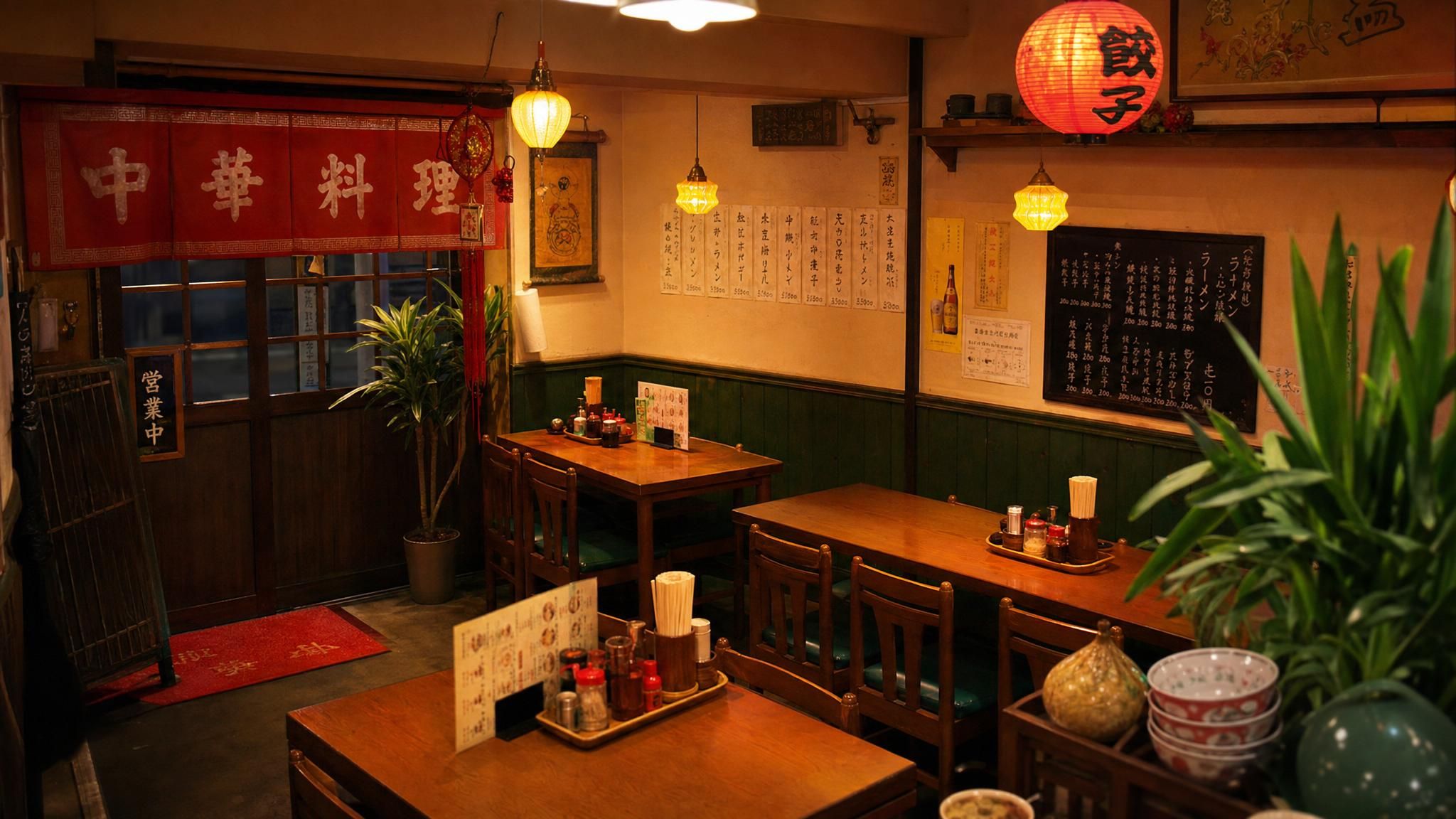 王蘭 北岡崎店の店内
